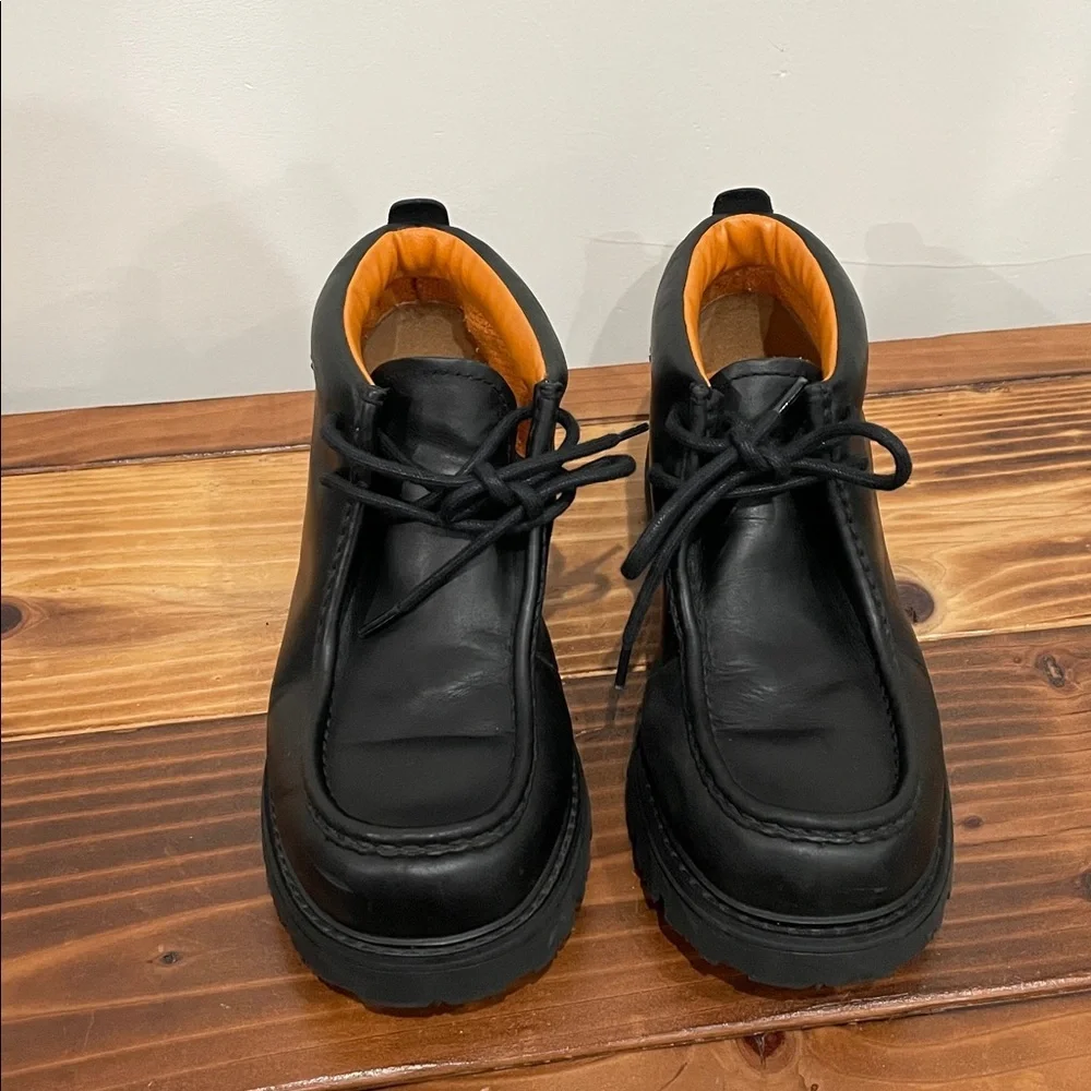 Vintage Timberland Chukka Boots Black Youths Size 5.5M (15915) Y2K